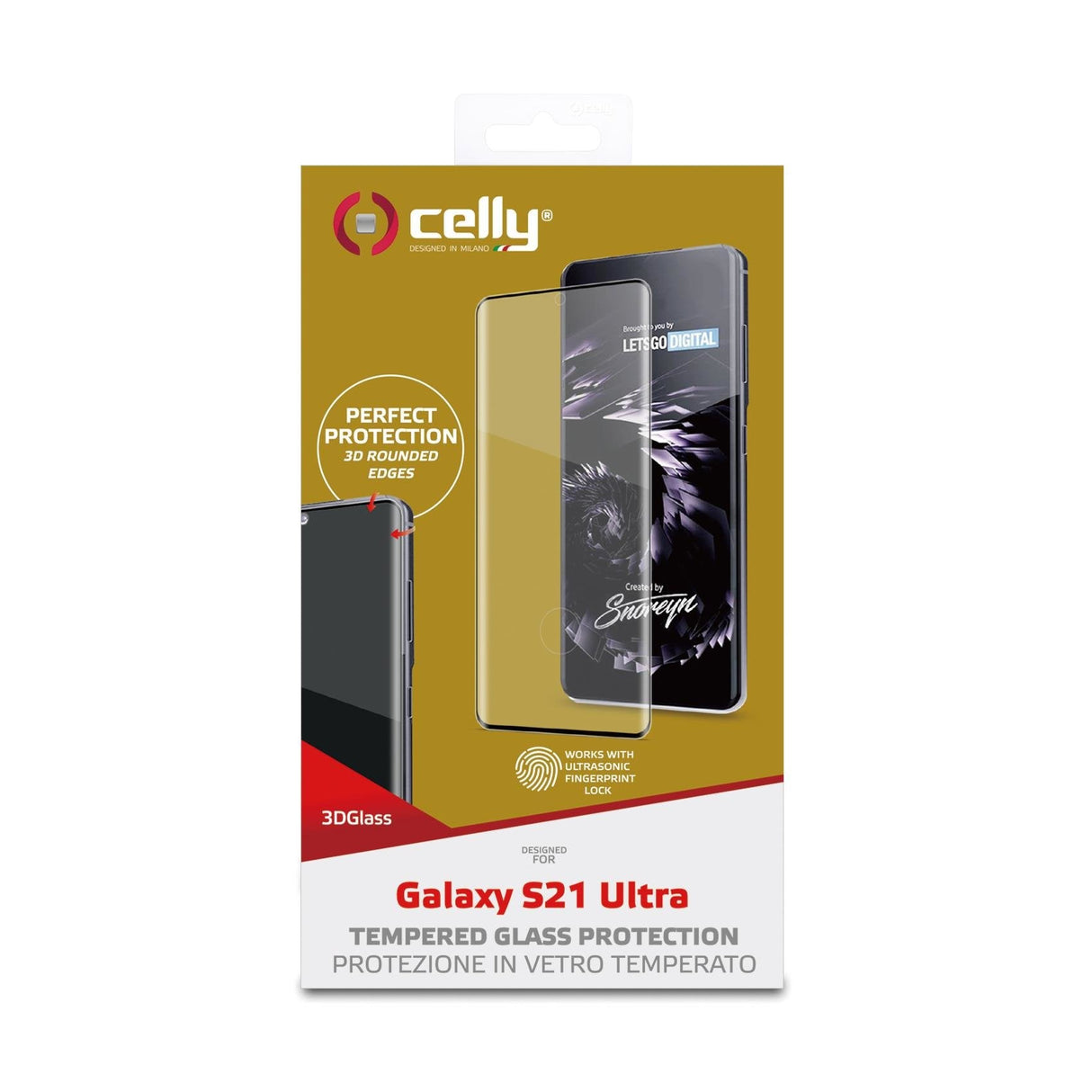 EAN 8021735763871 - Celly 3DGLASS994BK protector de pantalla o trasero para teléfono móvil Samsung 1 pieza(s) imagen 3