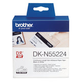 Brother Etiquetas Cinta Continua Dkn55224 Papel Blanca No Adhesiva Tarjetas Identificacion