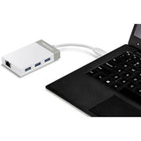 EAN 0710931180169 - Trendnet TUC-ETGH3 base para portátil y replicador de puertos USB 3.2 Gen 1 (3.1 Gen 1) Type-C Gris, Blan imagen 5