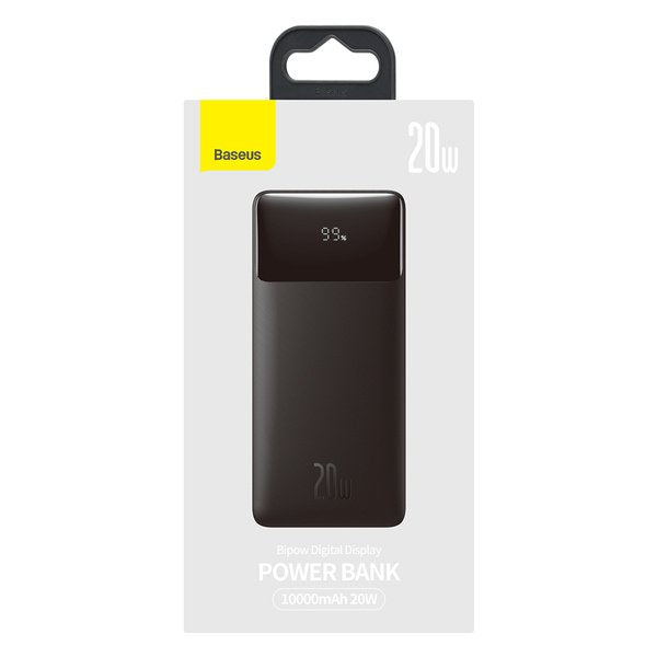 Baseus Bipow 10000mah 2xusb Usb-C 20w Negro
