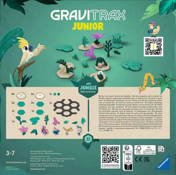 Jungle De Extensión Junior De Ravensburger Gravitrax, Tren 23747