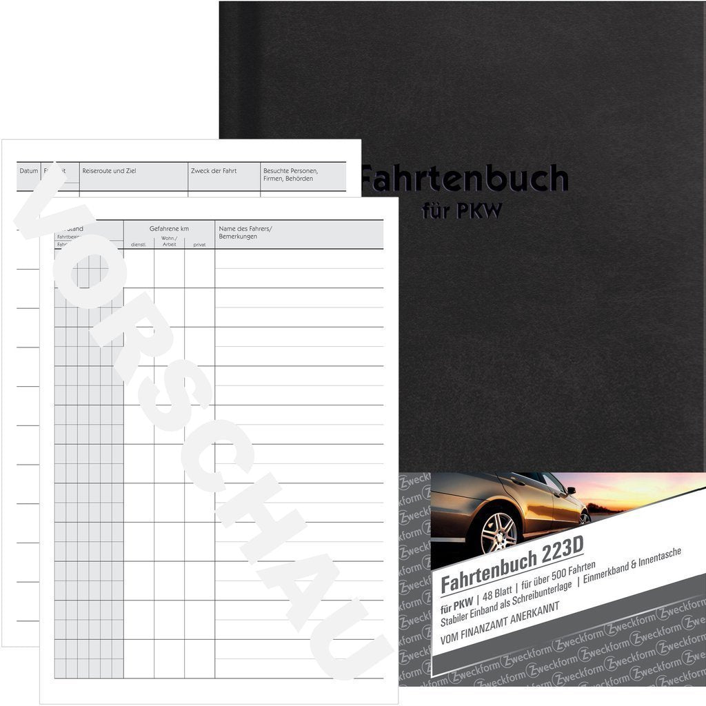 Avery Zweckform Fahrtenbuch - 48 Hoja - A5 (148 X 210 Mm)