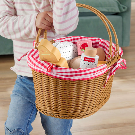 EAN 0194735238569 - Fisher-Price Wooden Picnic Basket imagen 3