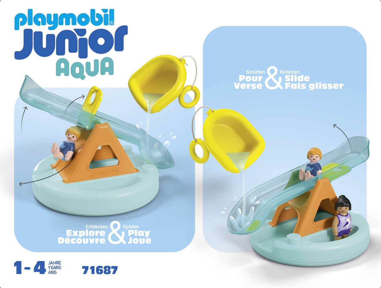 Playmobil Junior Aqua: Isla De Baño Con Tobogán