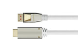 Python Displayport 1.4 An Hdmi 2.0 Cable Nylong. Blanco 1m