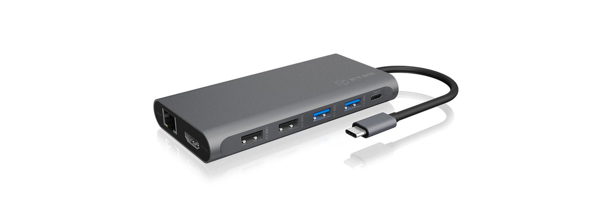 EAN 4250078170525 - ICY BOX IB-DK4050-CPD Alámbrico USB 3.2 Gen 1 (3.1 Gen 1) Type-C Antracita imagen 1