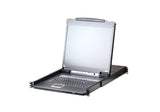 16-Port Single Rail 19" Lcd Kvm Over Ip Switch With Usb Peripheral Support, Broadcast Mode, Panel Array Mode, Daisy Chain And Ex