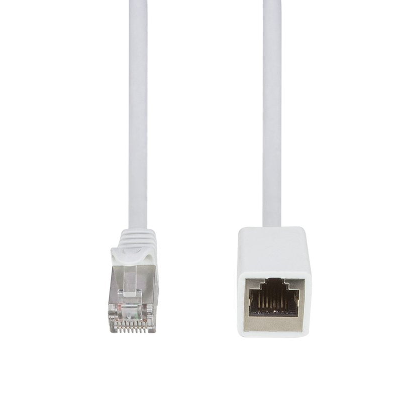 Latiguillo Cat 6a, S/Ftp,  3.00 M, Blanco, Macho-Hembra Cu Lszh