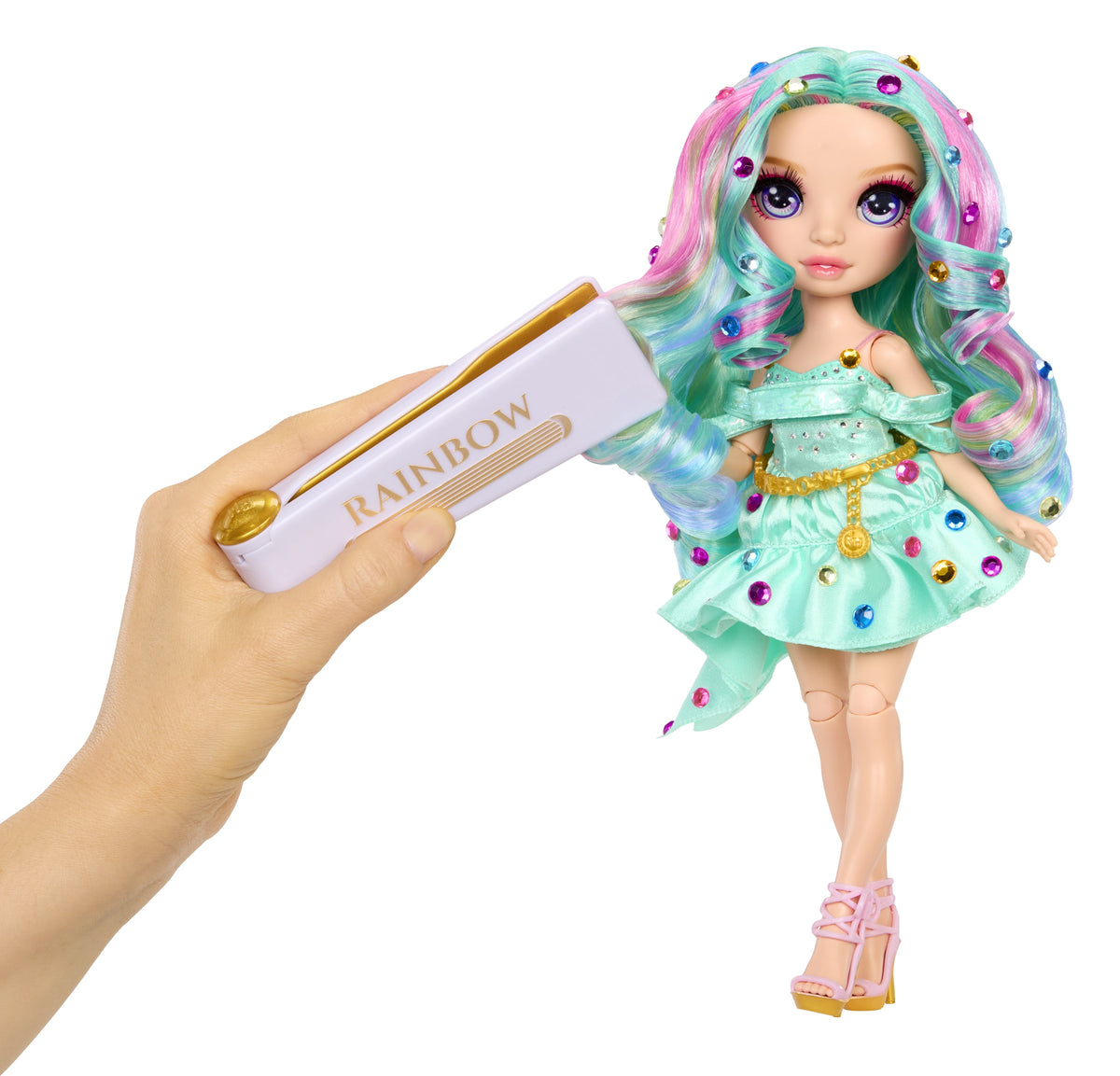 EAN 0035051597827 - Rainbow High Be Dazzling Fashion Dolls- Celine Turquoise (Teal) imagen 5