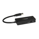 Hub Startech.Com Concentrador Portátil Usb 3.0 Superspeed De 4 Puertos De 5gbps Con Carga Rápida - Ladrón Usb 3.2 Gen 1 Tipo A - Alimentado Por El Bus Usb O Autoalimentado - Negro