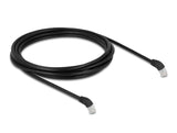 Delock 80277 Rj45 Cable De Red Cat.6a S/Ftp 45° Nach Unten Angular 3 M Negro