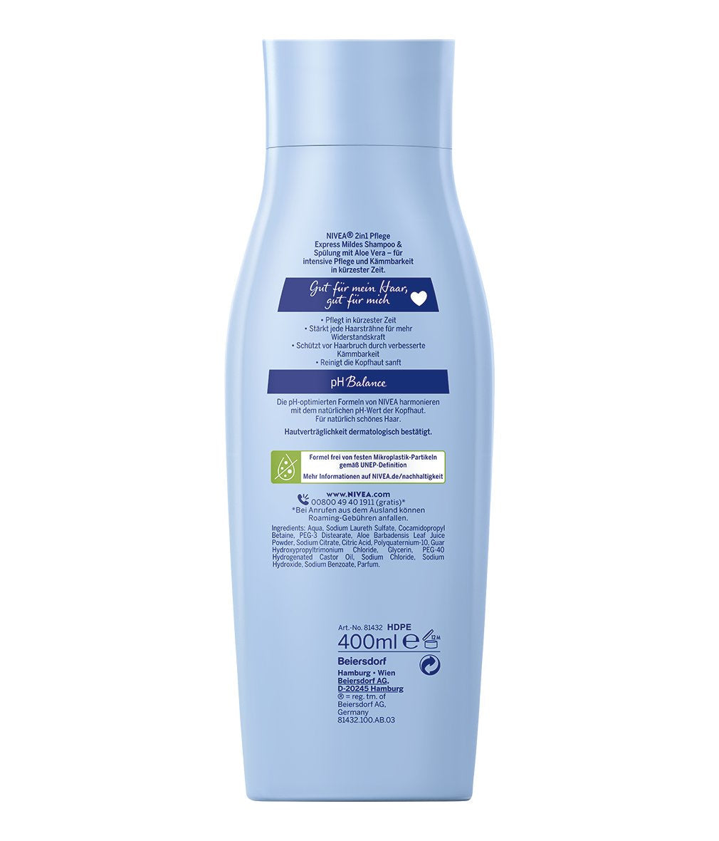 Nivea 2 In 1 Express Shampoo & Spülung 400,0 Ml