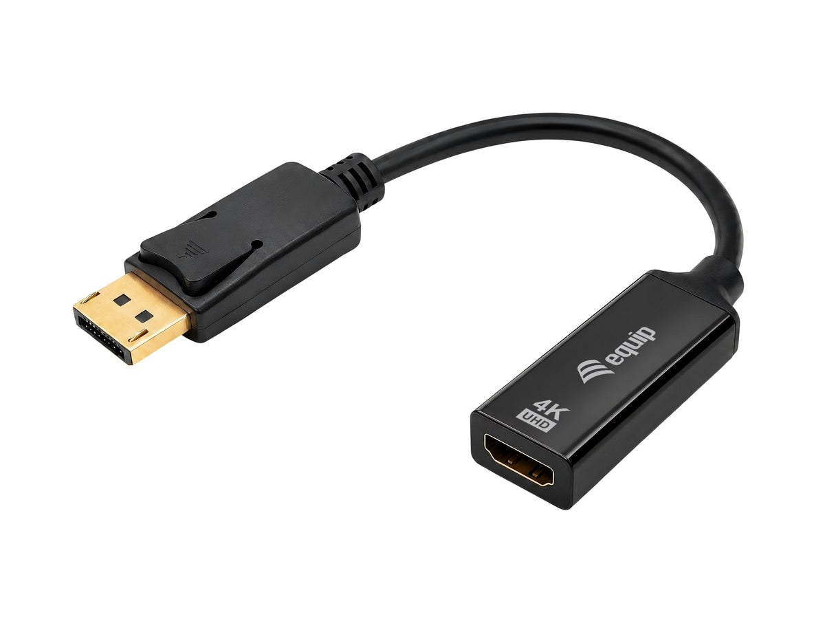 Cable Equip Hdmi->Displayport 1.2 4k/60hz H/M 0.15m Negro