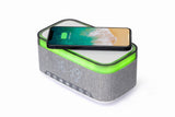 EAN 8716309131414 - Gembird DAC-SPKBT-QC15-GR despertador Reloj despertador digital Gris, Blanco imagen 1