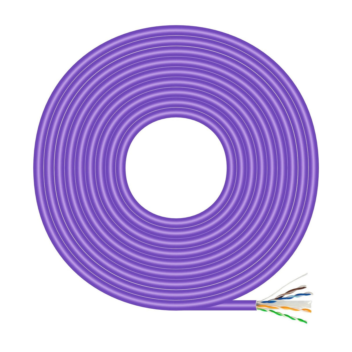 Aisens Bobina Cable Rj45 Lszh Cat.6 Utp Rigido Awg23 Cca (Aleacion) - 100m - Violeta