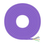 Aisens Bobina Cable Rj45 Lszh Cat.6 Utp Rigido Awg23 Cca (Aleacion) - 100m - Violeta