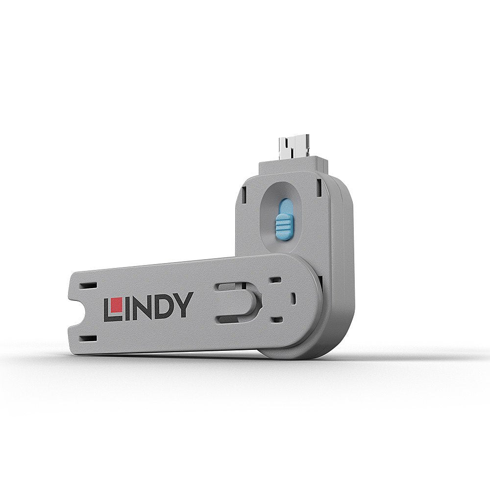EAN 4002888406222 - Lindy 40622 bloqueador de puerto Llave de bloqueador de puerto USB tipo A Azul Acrilonitrilo butadieno es imagen 1