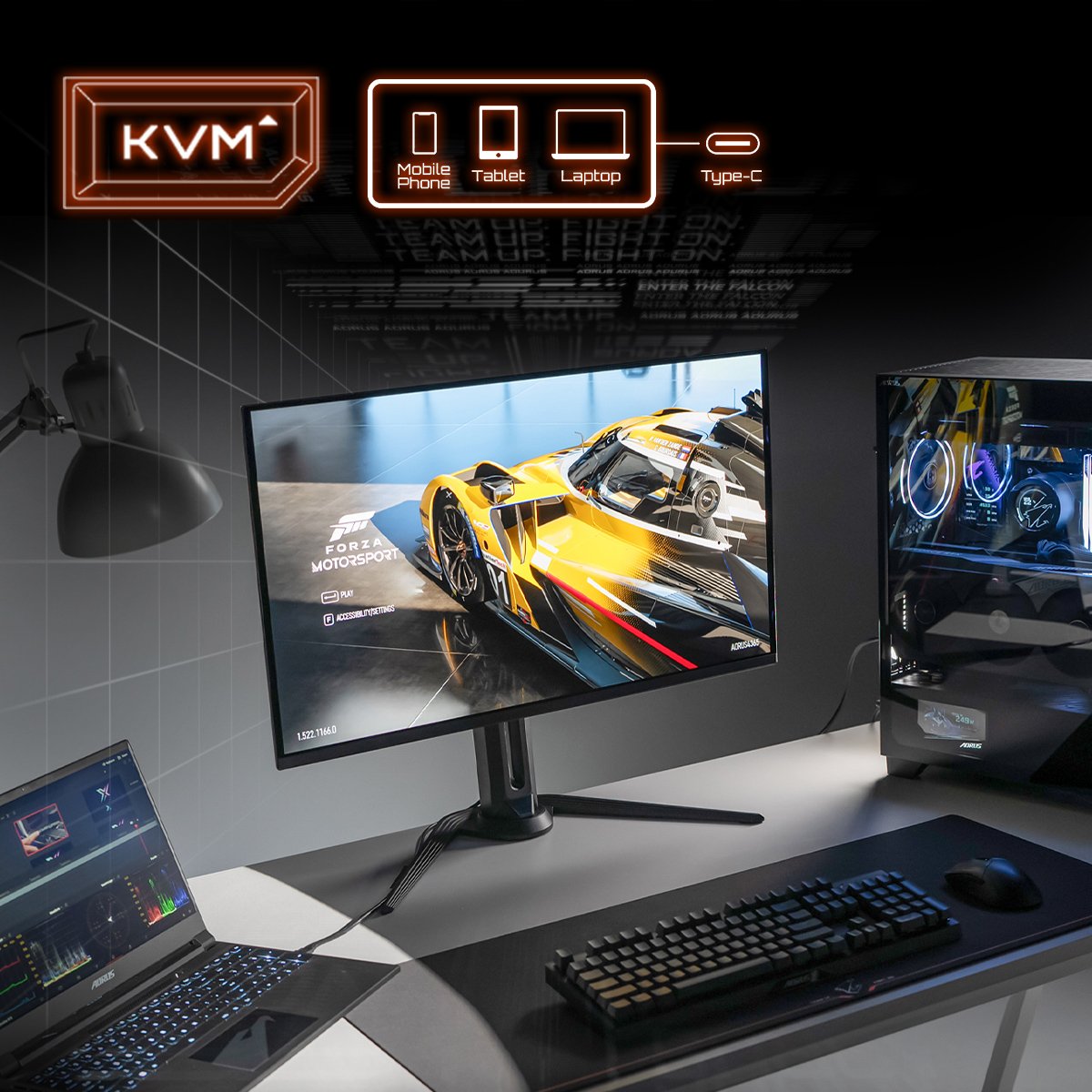 EAN 4719331861940 - GIGABYTE AORUS FO32U EK pantalla para PC 80 cm (31.5") 3840 x 2160 Pixeles 4K Ultra HD OLED Negro imagen 15