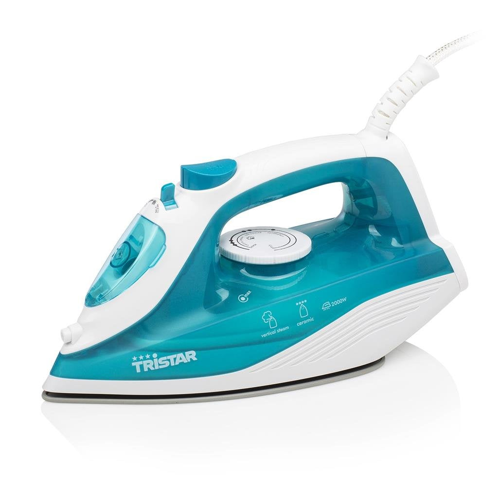 Plancha De Vapor Tristar St-8300 2000w Vapor Continuo 16 G Min Golpe Vapor 52.5 G Min Suela Cerámica Función Autolimpieza