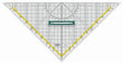 EAN 5701221076700 - Linex 2632 Triángulo de 45° Acrílico Transparente 1 pieza(s) imagen 1
