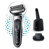 EAN 4210201433637 - Braun Series 7 71-S7200cc Máquina de afeitar de láminas Recortadora Negro, Plata imagen 10