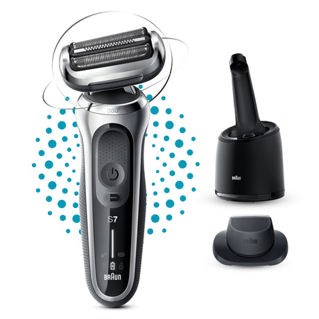 EAN 4210201433637 - Braun Series 7 71-S7200cc Máquina de afeitar de láminas Recortadora Negro, Plata imagen 10