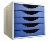 Archivo 2000 Módulo Archivotec 5 Cajones Válido Para Formato Din A4, Fólio Y Subcarpeta 340x270x260 Mm Azul