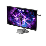 Monitor  Aoc Ag276fk 27 "Negro (Matt)/Gris Oscuro, Fullhd, Fast-Ips, Usb Hub, Adaptive-Sync, Panel De 520hz Ag276fk