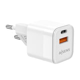 Aisens Cargador Gan 20w - 1xusb-C Pd3.0 Qc4.0 - 1xusb-A Qc3.0 - Blanco