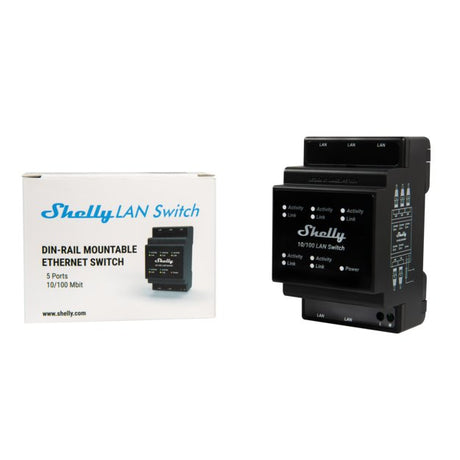 EAN 3800235266830 - Shelly LAN Switch Interruptor inteligente Negro imagen 5