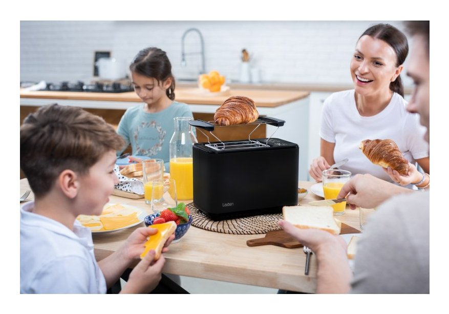 Tostadora  Lauben Lbnt900bc  7 2 Rebanada(S) 900 W Negro