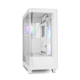 Caja Nox Hummer Ether Atx Semitorre Cristal Curvo Blanco