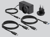 Caja Delock 42623  Para Disco Duro Externo Carcasa De Disco Duro/Ssd Transparente 2.5/3.5", Caja De Unidades Transparente, Carcasa De Disco Duro/Ssd, 2.5/3.5", Serial Ata Iii, Hot-Swap, Conexión Usb, Transparente
