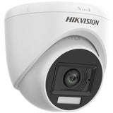 Hikvision Ds-2ce76d0t-Lpfs(2.8mm) Cámara Turret Fija De Audio Con Luz Híbrida Inteligente De 2mp
