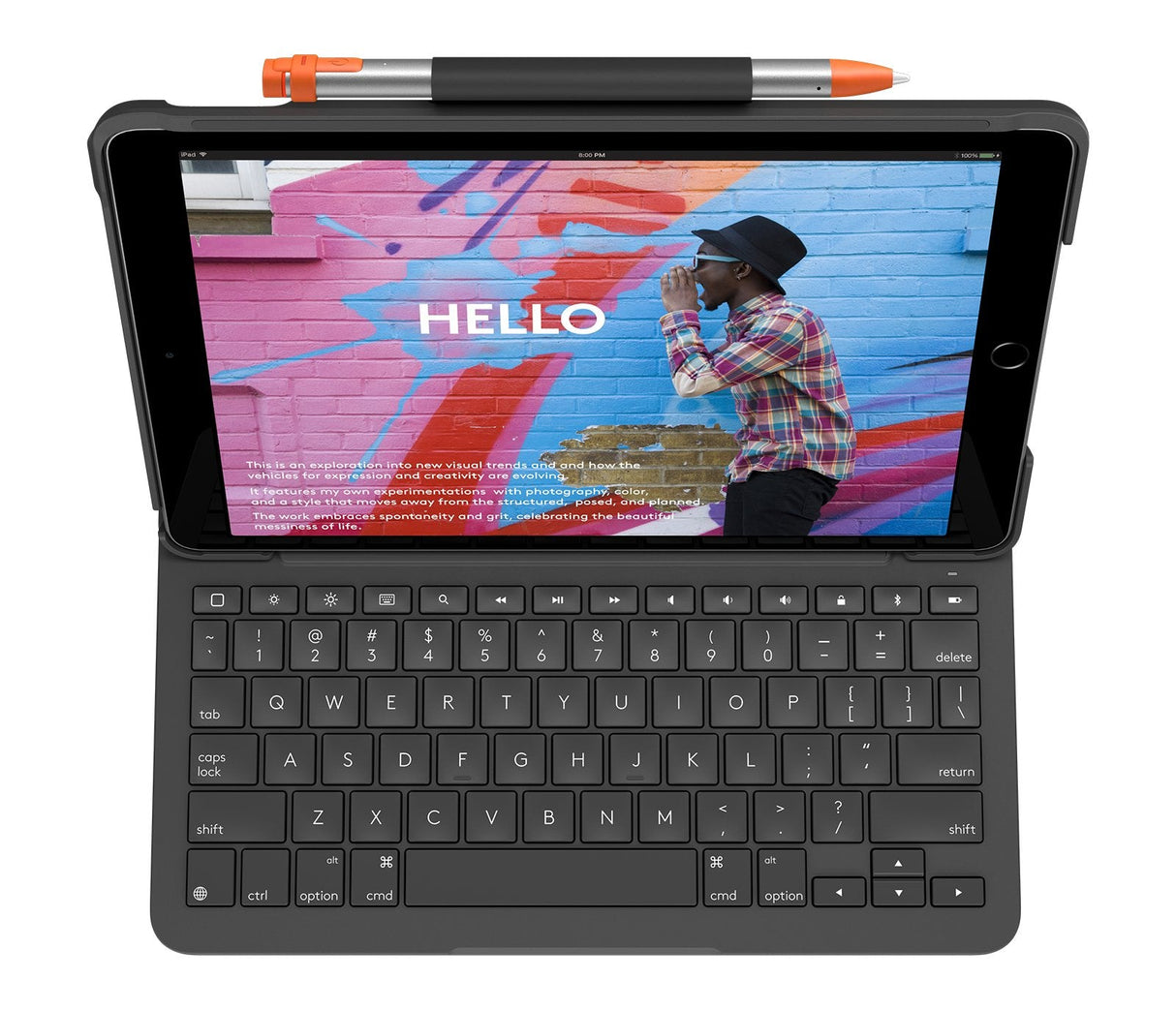 Suizo Logitech Slim Folio Qwertz Bluetooth Grafito