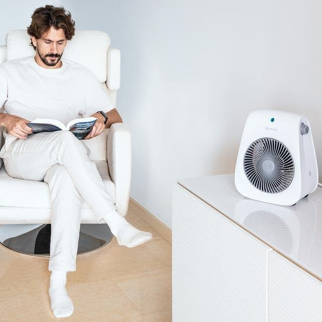 Calefactor  Cecotec 08259  Eléctrico Interior Blanco 2000 W Ventilador Eléctrico
