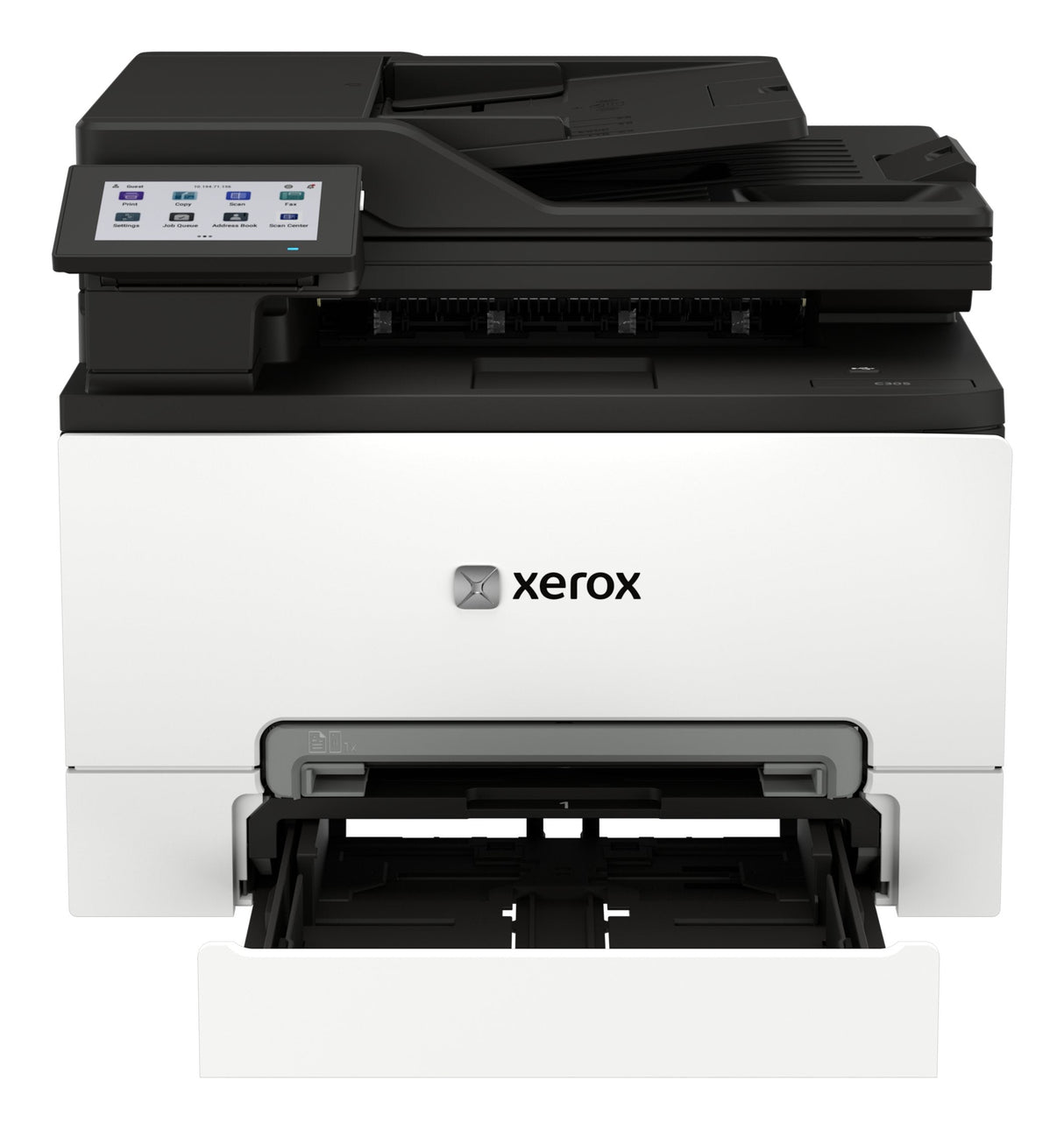 Xerox C305v/Aeeu Impresora Multifunción Color Laser A4/Legal (Material) Hasta 30 Ppm (Copiando) Hasta 30 Ppm (Impresión) 250 Hojas 33.6 Kbps Usb 2.0 Gigabit Lan Wi-Fi(Ac) Host Usb 2.0