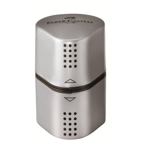 EAN 4005401003939 - Faber-Castell Grip 2001 Sacapuntas manual Plata imagen 1