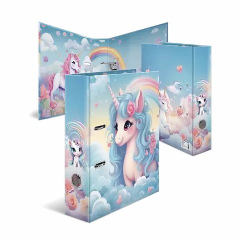 Carpeta Herma A4 Cartón Unicornios Felices