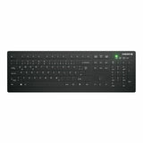 Teclado Alemán Cherry Ak-C8112 Rf Inalámbrico Qwertz Negro