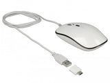 Raton Delock 4 Botones Usb-A/C Blanco
