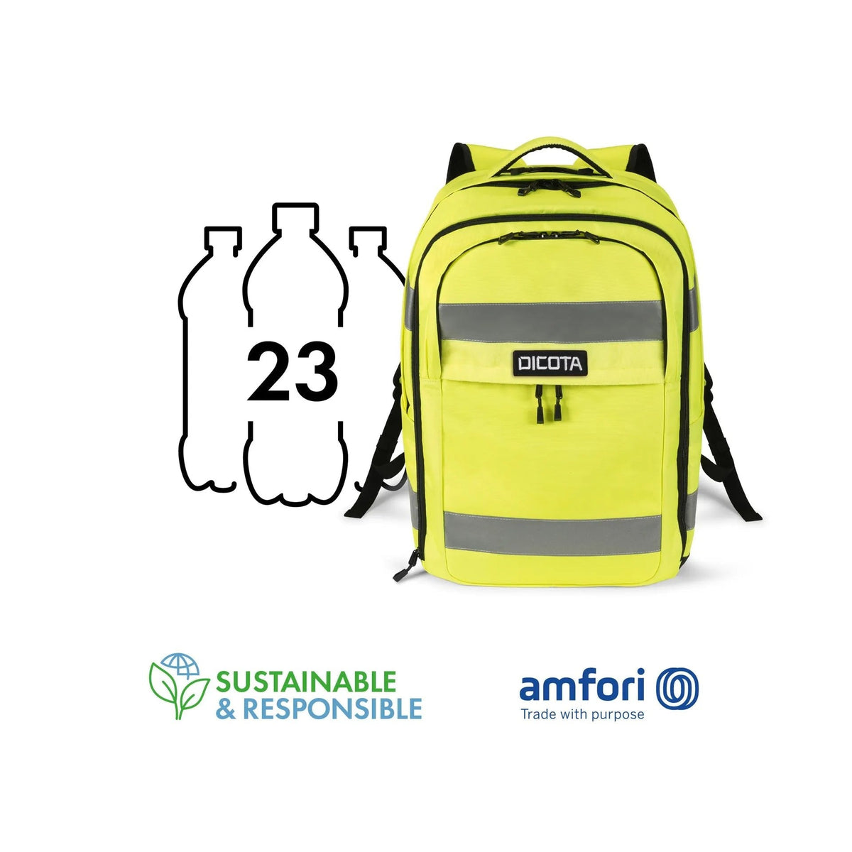 Backpack Hi-Vis 32-38 Litre,  Yellow
