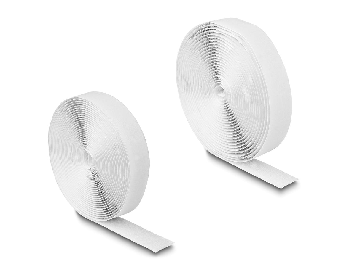 Delock 19062 Cinta De Gancho Y Lazo Autoadhesiva La 5 M X An 20 Mm Blanco