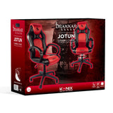 Silla Gamer Konix Drakkar Jotun Gran Comodidad Y Ergonomiaº Color Negro Y Rojo   Kon Chair Dk Jotun