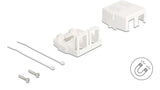 Keystone Leergehäuse 2 Port Mit Magnetischer Unterseite, Weiss