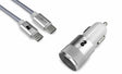 EAN 8436586742102 - SUBBLIM SUBCHG-5CPD10 cargador de dispositivo móvil Smartphone Plata Encendedor de cigarrillos, USB Carga imagen 1