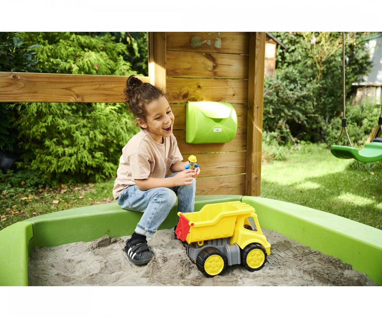 Vehículo De Juguete  Big Power-Worker Kipper + Figur, Amarillo/Gris, Camión Basculante, 2 Año(S), Negro, Amarillo