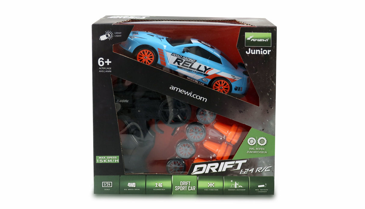 Amewi Rc Car Drift Sport Li-Ion Batería 500mah Verde / 14 +
