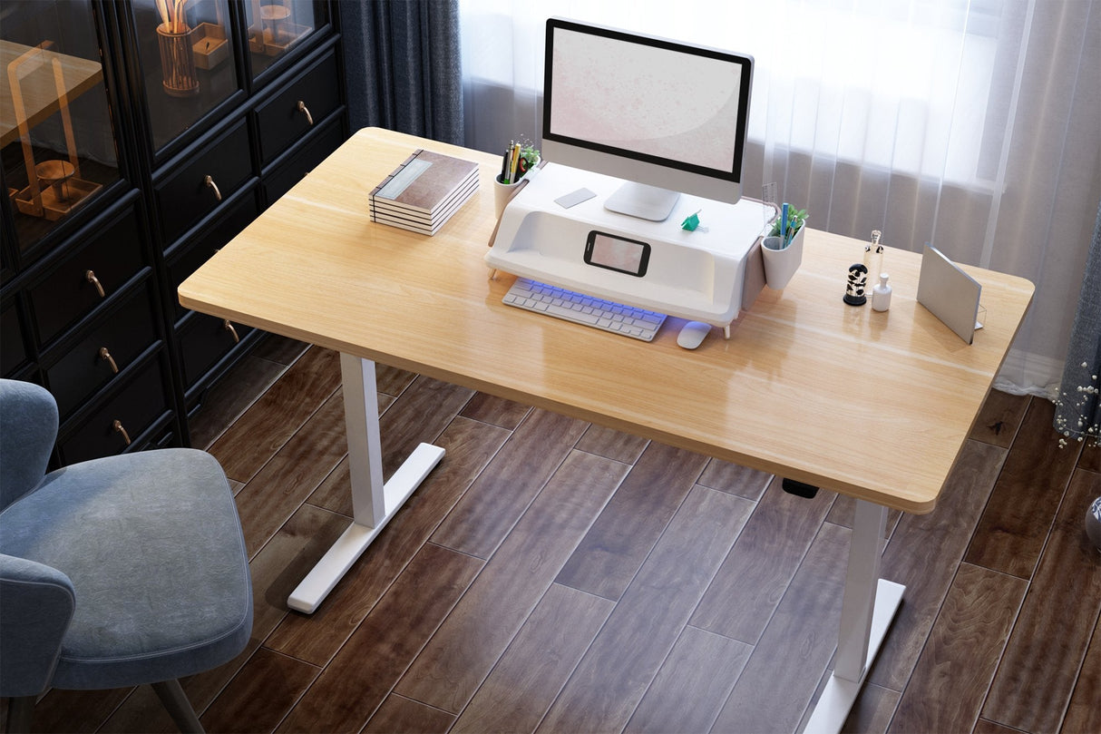 Digitus Bastidor De Mesa Eléctrico De Altura Regulable, Motor Individual, 2 Niveles, Blanco