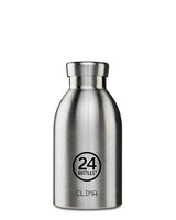 24bottles Clima Bottle Brushed Steel, 330 Ml